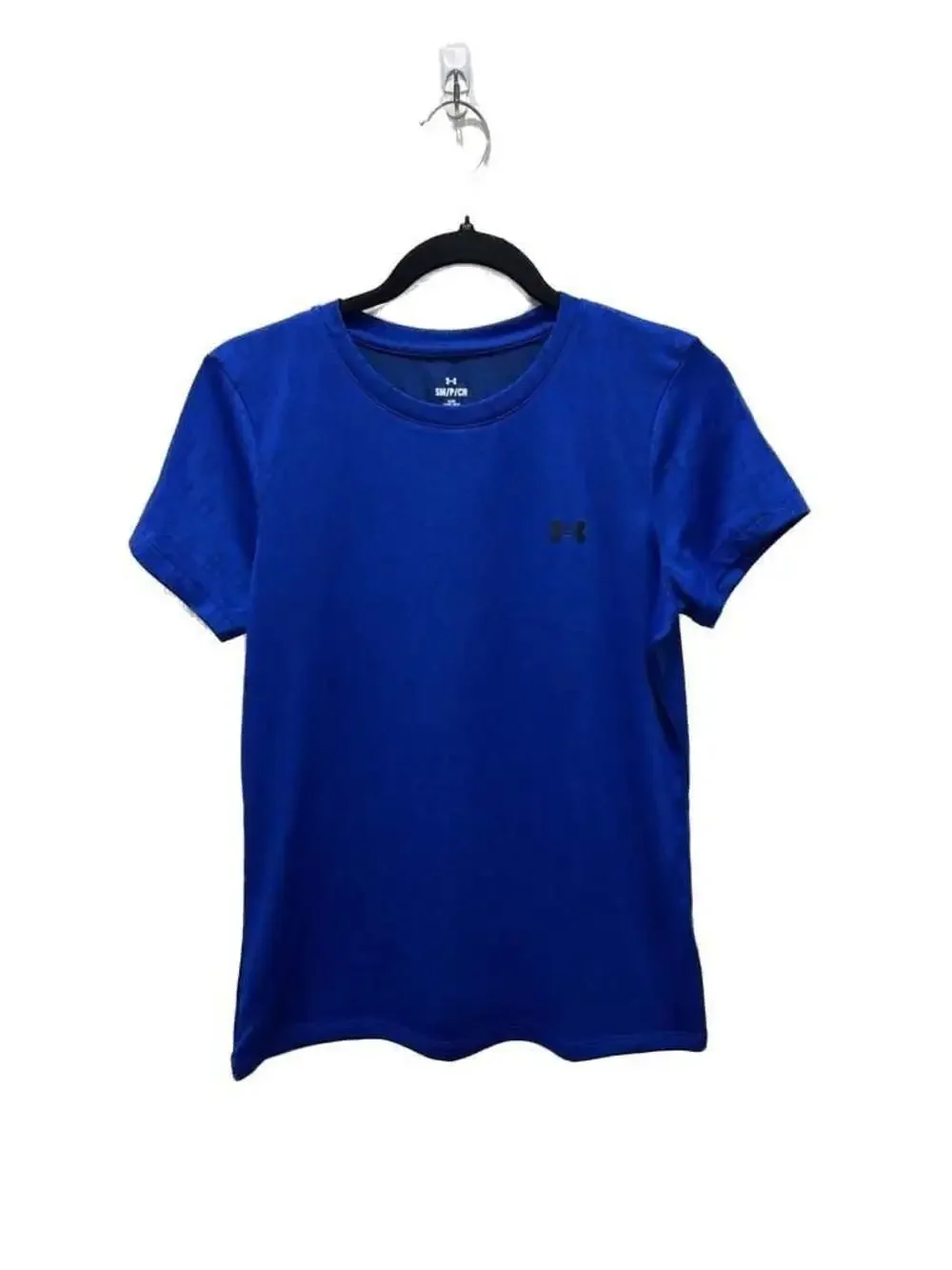 Under Armour Women's Royal Blue Jacquard Logo Tech Short Sleeve T-Shirt Size SM - Picture 2 of 9